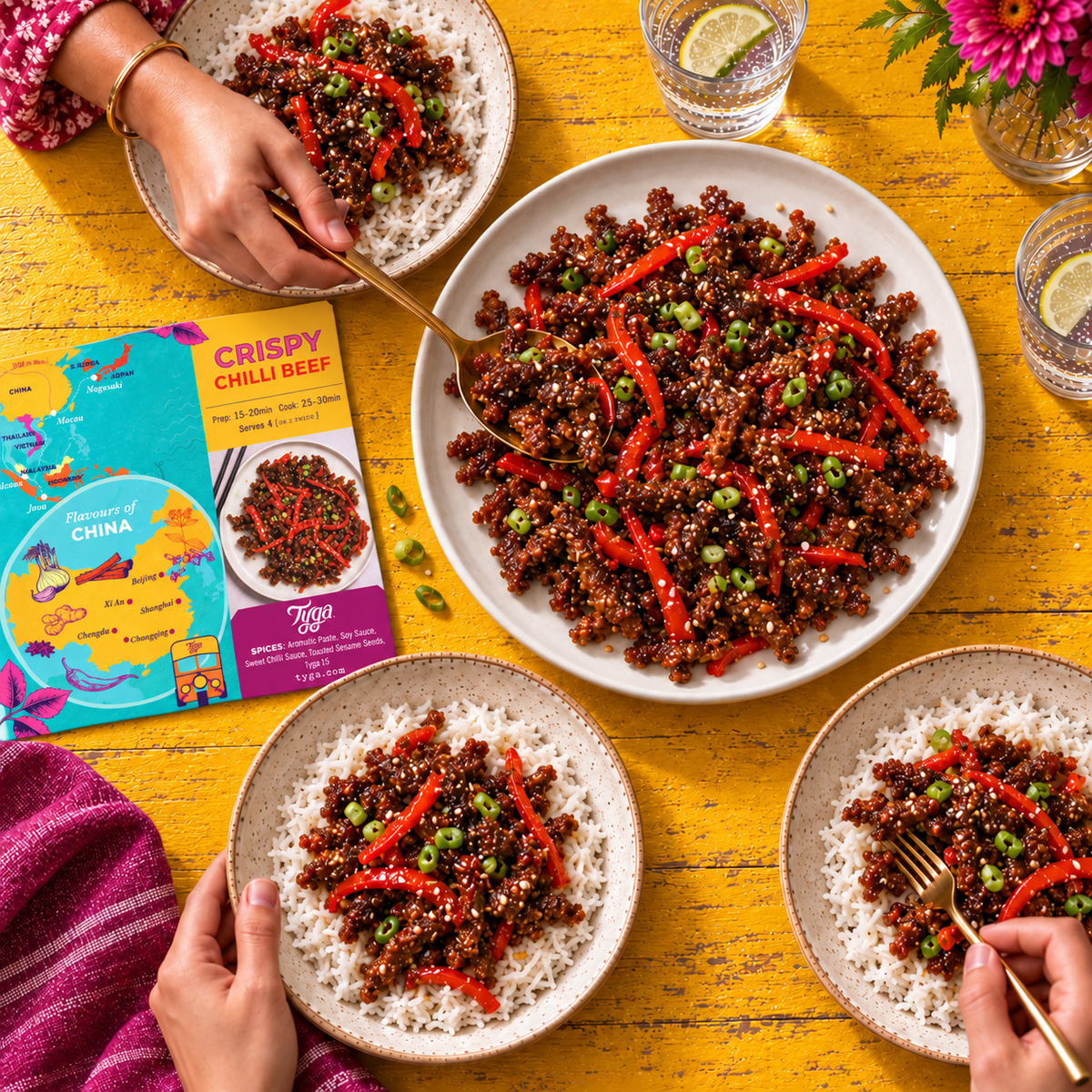 Crispy Chilli Beef Recipe Kit