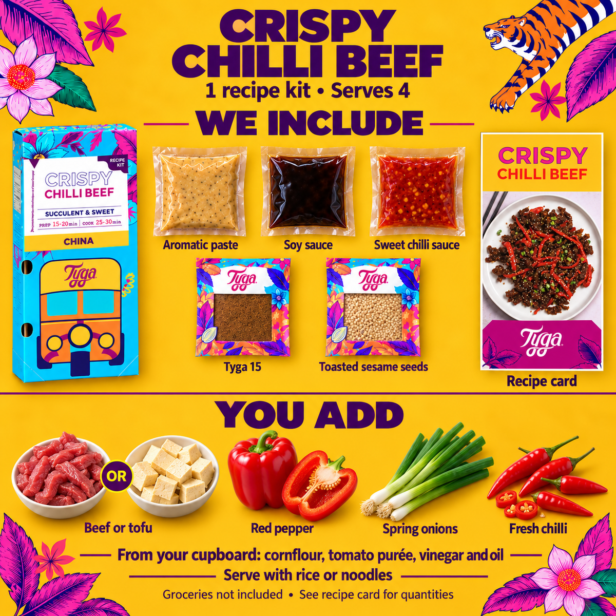Crispy Chilli Beef Recipe Kit