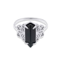 Repent Medieval Black Gemstone Ring