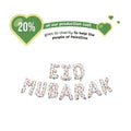 Decoration Set Eid Mubarak Palestine Theme (White) | 5 Items