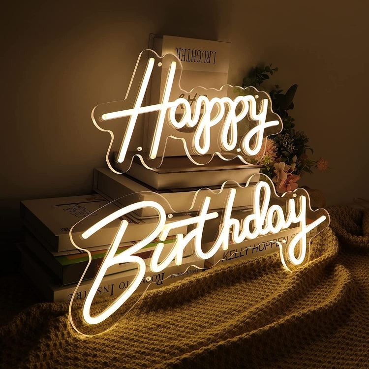 Happy Birthday Party LED Decorative Neon Lamp