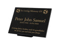 Granite Memorial Plaque, Football Design, Personalised Engraved Tribute