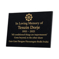 Personalised Granite Memorial Plaque - Built To Last Forever Buddhist