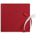 ZEP Naomi Traditional Red Photo Album 23x23cm – Handmade Italian Wedding & Memory Album