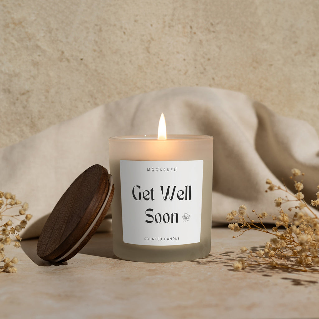 Get Well Soon Candle - Luxury Vanilla Soy 220g | Get Well Gift