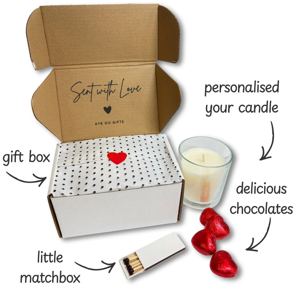 Personalised Mr & Mrs Wedding Candle Gift Set | Couples Engagement