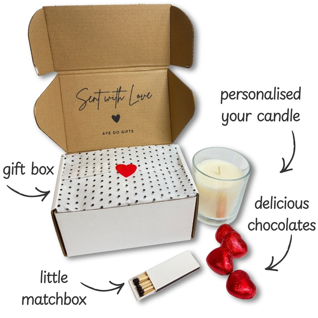 Personalised Eid Mubarak Candle Gift Set | Keepsake for Family, Friends