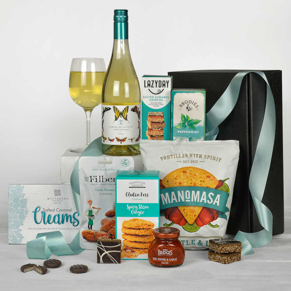 Gluten Free Gift Box With Wine