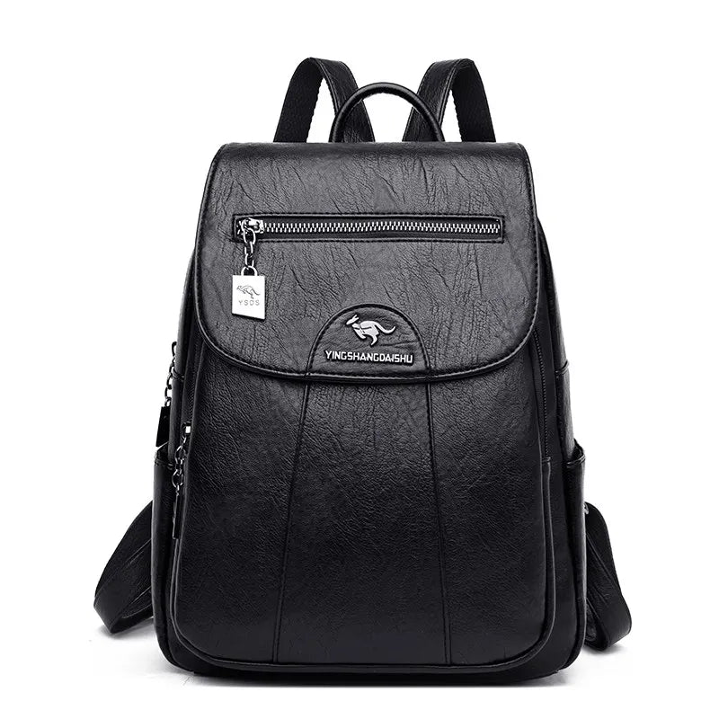 5 Color Women Soft Leather Backpacks Vintage Female Shoulder Bags Sac a Dos Casual Travel Ladies Bagpack Mochilas School Bags