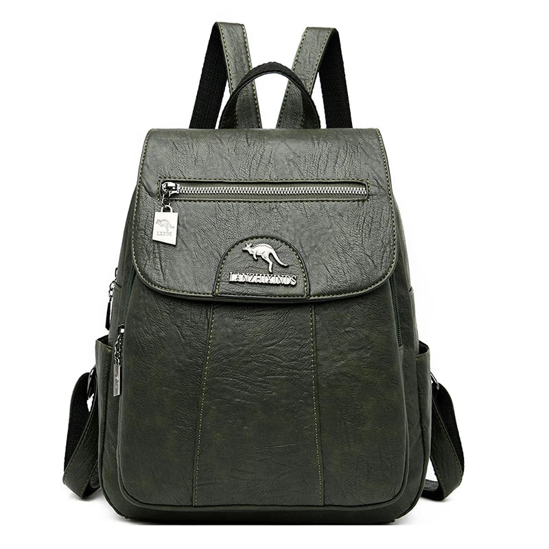 5 Color Women Soft Leather Backpacks Vintage Female Shoulder Bags Sac a Dos Casual Travel Ladies Bagpack Mochilas School Bags