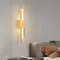 Emporium LED Wall Lamp Black Gold Warm Light Hard Wired Modern