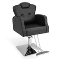 Heavy Duty Hydraulic Barber Chair Salon Chair with 360 Degrees Swivel-Black