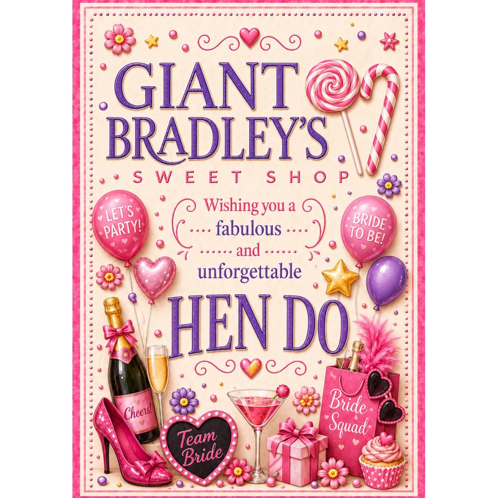 Hen Night Pink Sweet Party Pouch
