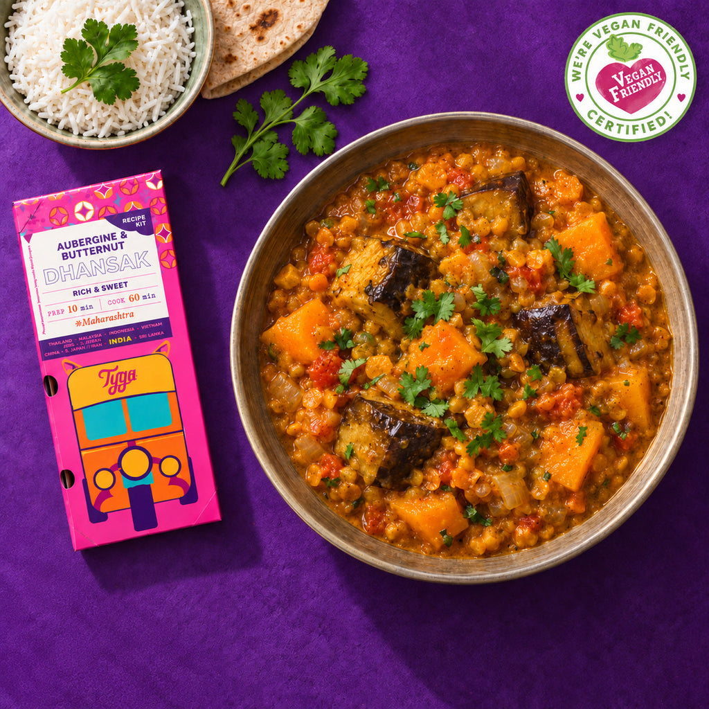 Aubergine & Butternut Squash Dhansak Recipe Kit
