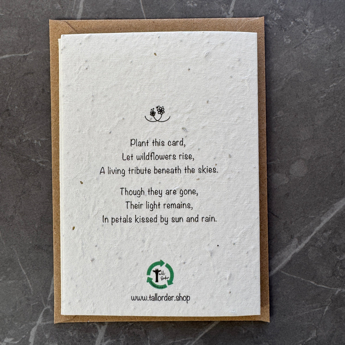 Plantable Pet Loss Card