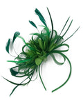 Green Full Hoop Wedding Fascinator Headband for Ascot Races