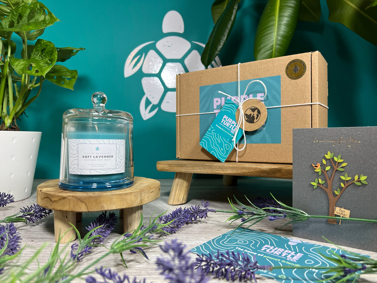 Soy Wax Lavender Candle Gift Set