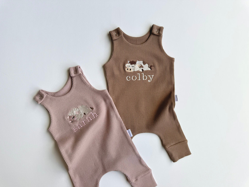 Farm Theme Personalised Dungarees