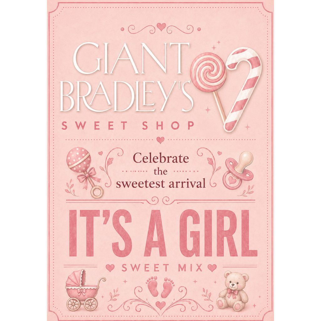 Its a Girl Pouch Perfect for Parties & Baby Showers