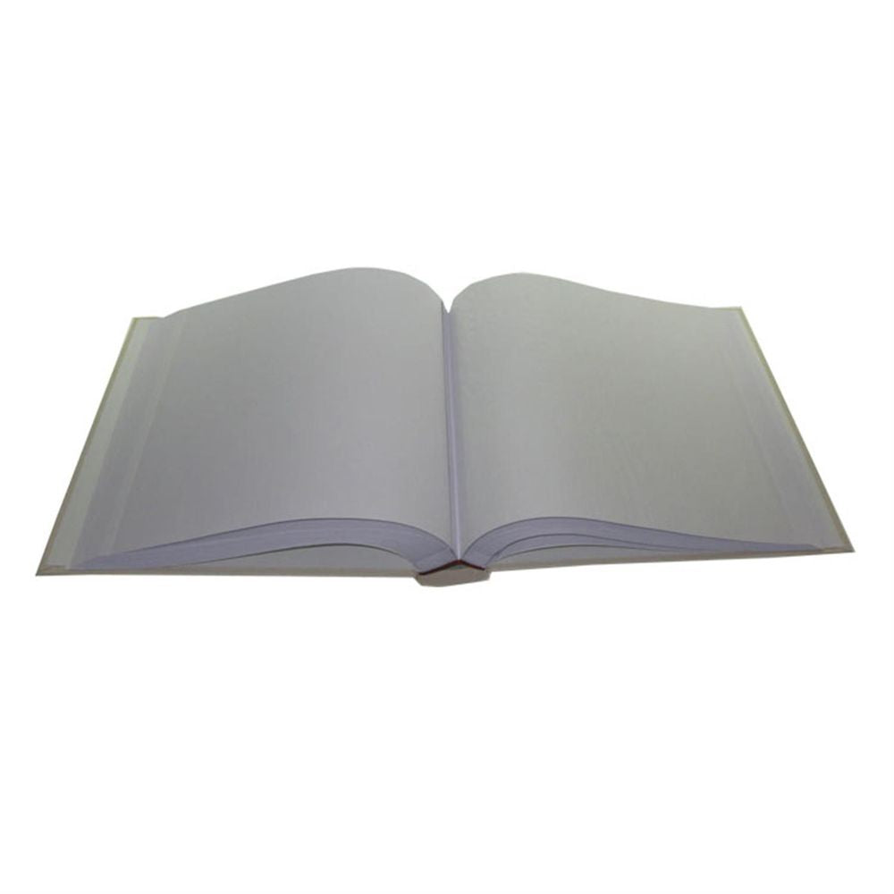 Large Satin Traditional Wedding Photo Album - 100 Sides - White