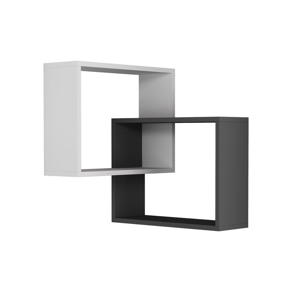Ring Corner Wall Mounted Modern Bookcase Display Unit W 60cm