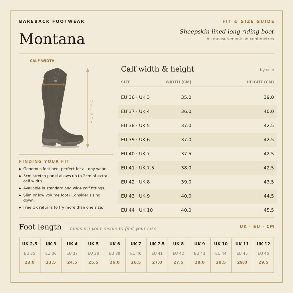 Montana Long Riding Boots - Black