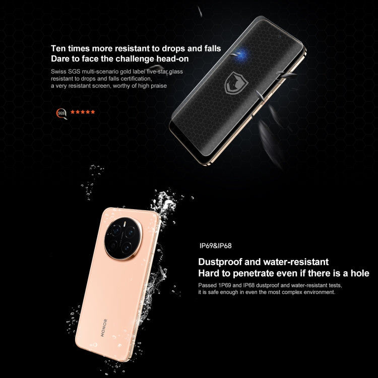 Honor Magic7, 16GB+512GB, Screen Fingerprint, 6.78 inch MagicOS 9.0 / Android 15 Snapdragon 8 Elite 3nm Octa Core, Network: 5G, NFC, OTG, Support Google Play (Gold)