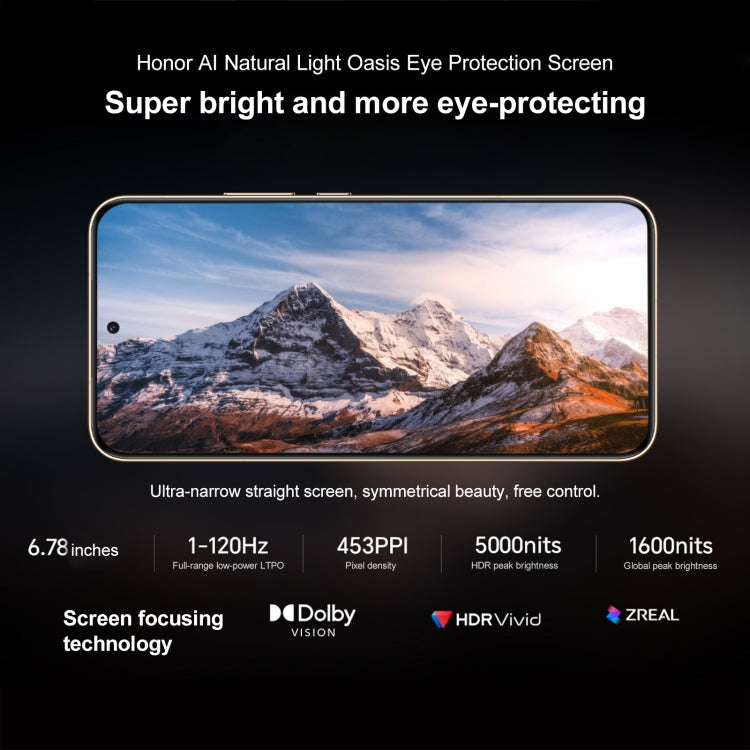 Honor Magic7, 16GB+512GB, Screen Fingerprint, 6.78 inch MagicOS 9.0 / Android 15 Snapdragon 8 Elite 3nm Octa Core, Network: 5G, NFC, OTG, Support Google Play (Gold)