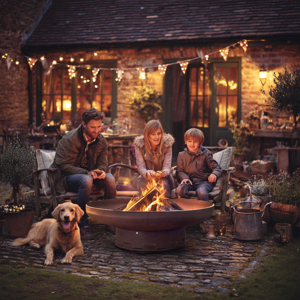 Heavy-Duty Pre-Rusted Metal Corten Steel Round Firepit