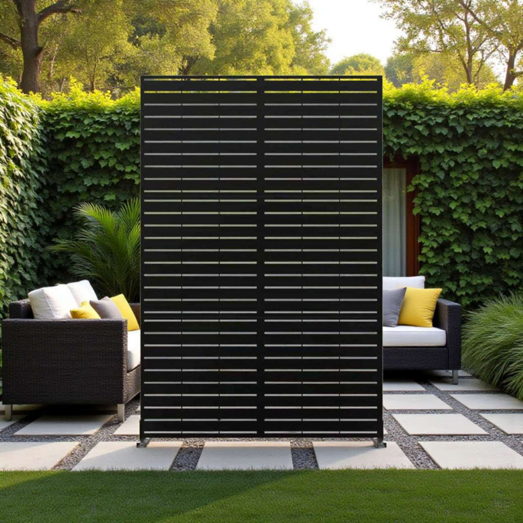 Metal Indoor/Outdoor Privacy Screen 90cm x 180cm - Slats