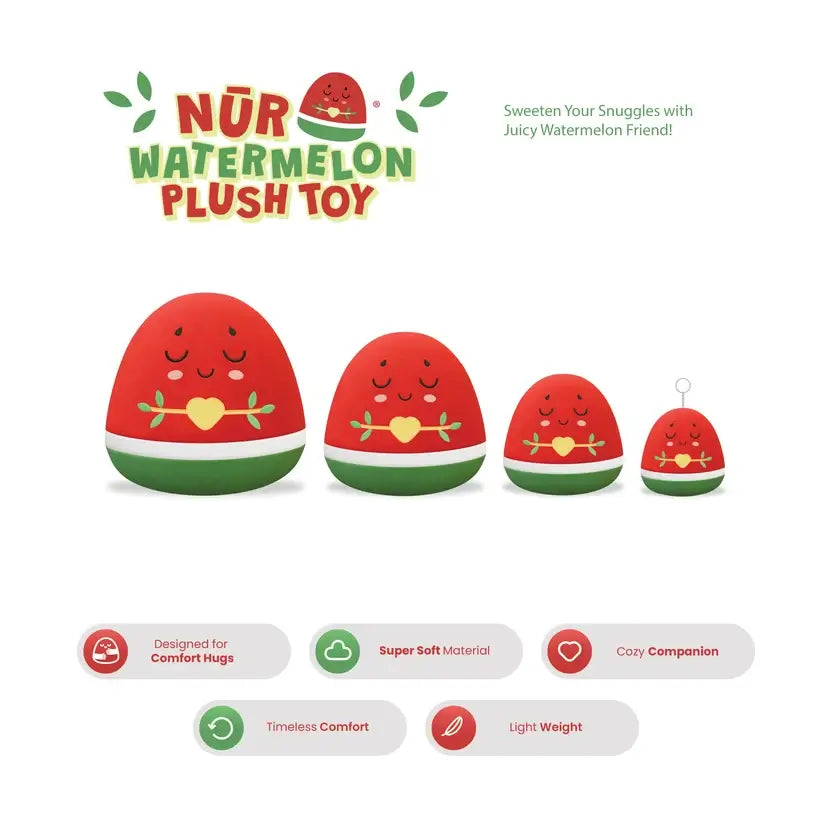 Nūr Watermelon Keyring (8cm) | Islamic Toys for Kids