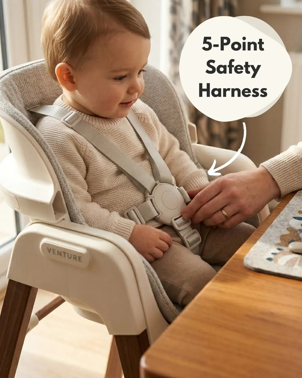 Neyo 2-in-1 High Chair - Beige