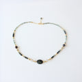 Natural Jasper & Agate Jewelry Set with 18K Gold