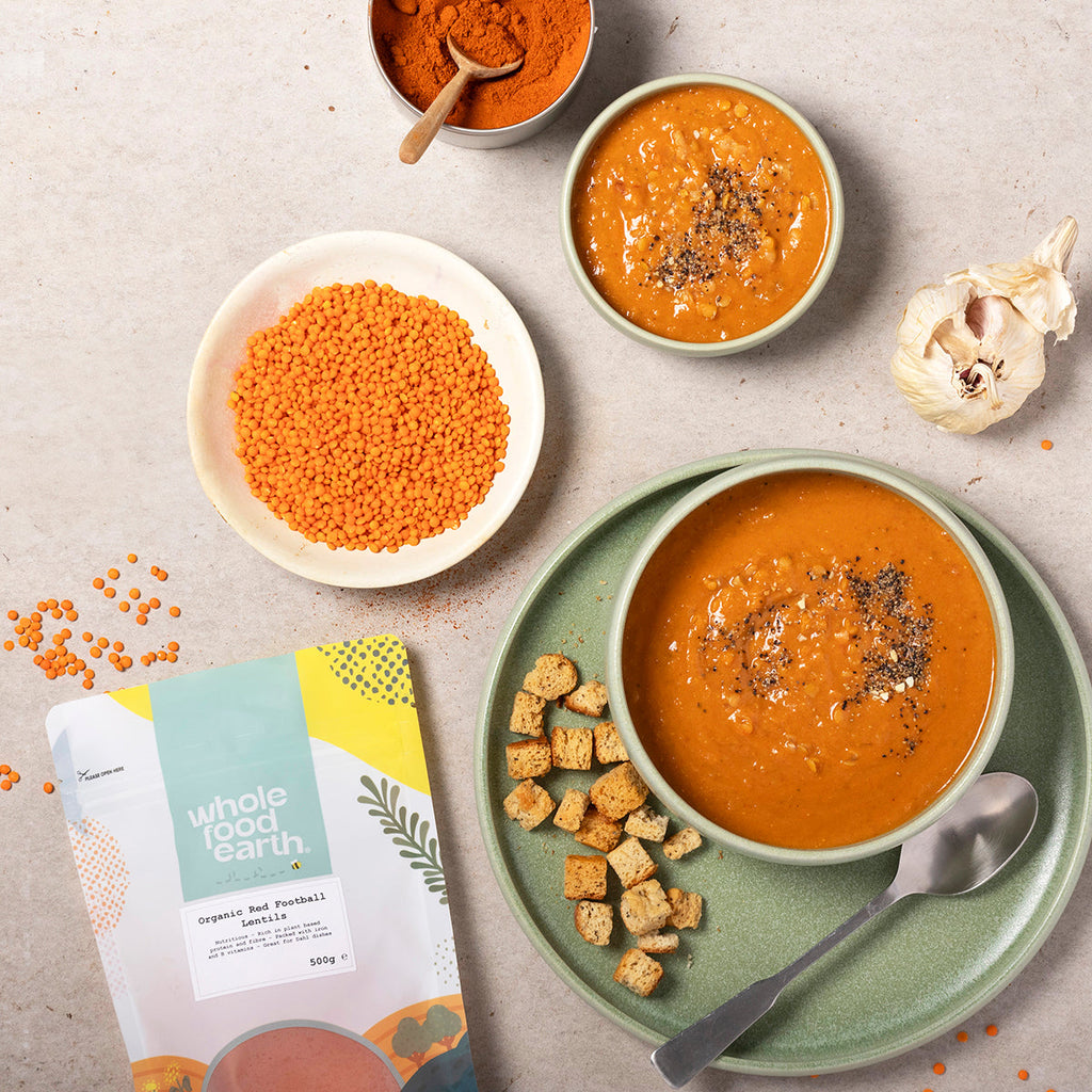 Organic Red Football Lentils