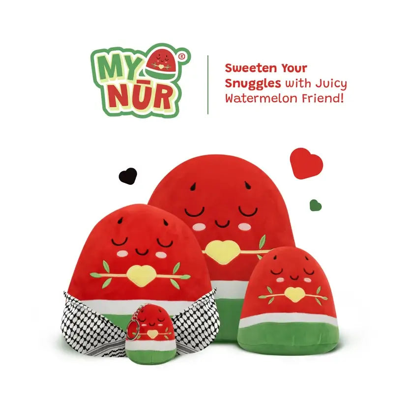 Nūr Watermelon Plushie | Islamic Toys for Kids (40cm)