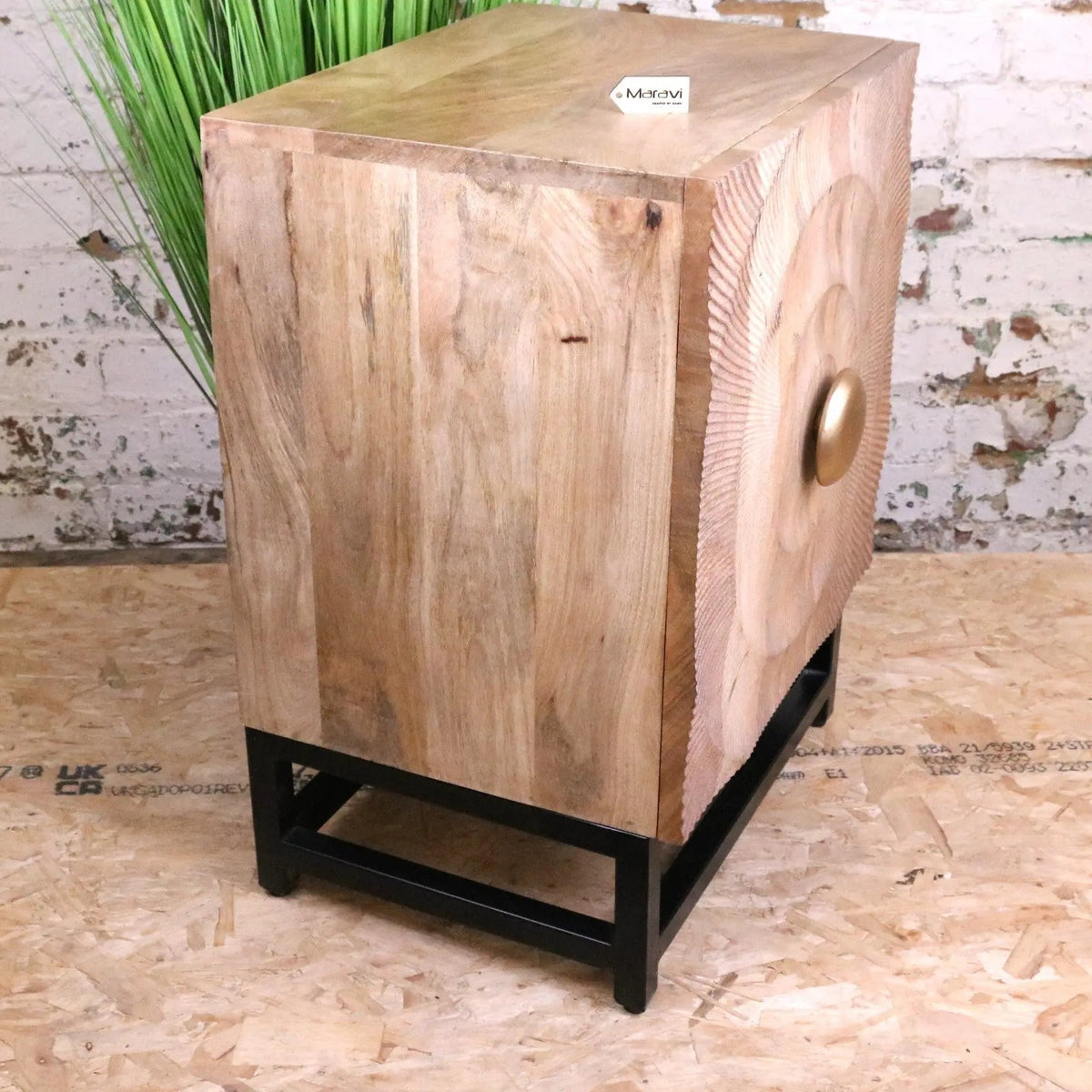 Parika Mango Wood Bedside Cabinet