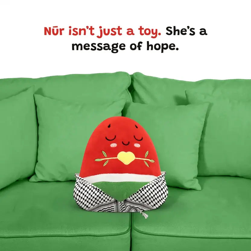 Nūr Watermelon Plushie | Islamic Toys for Kids (40cm)