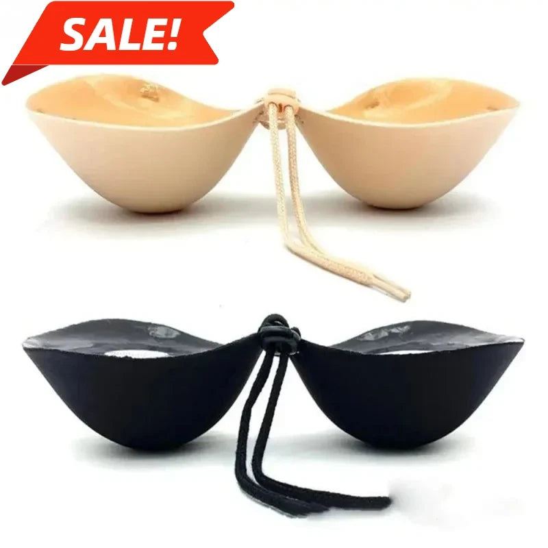 Thick Invisible Bra Thickened Chest Sticker Flat Chest Display Big Silicone Breast Sticker Bridal Wedding Dress 2.5CM/3.5CM/6CM
