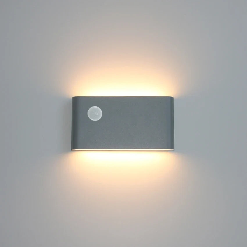 Modern LED Outdoor Motion Sensor Waterproof Wall Lamp