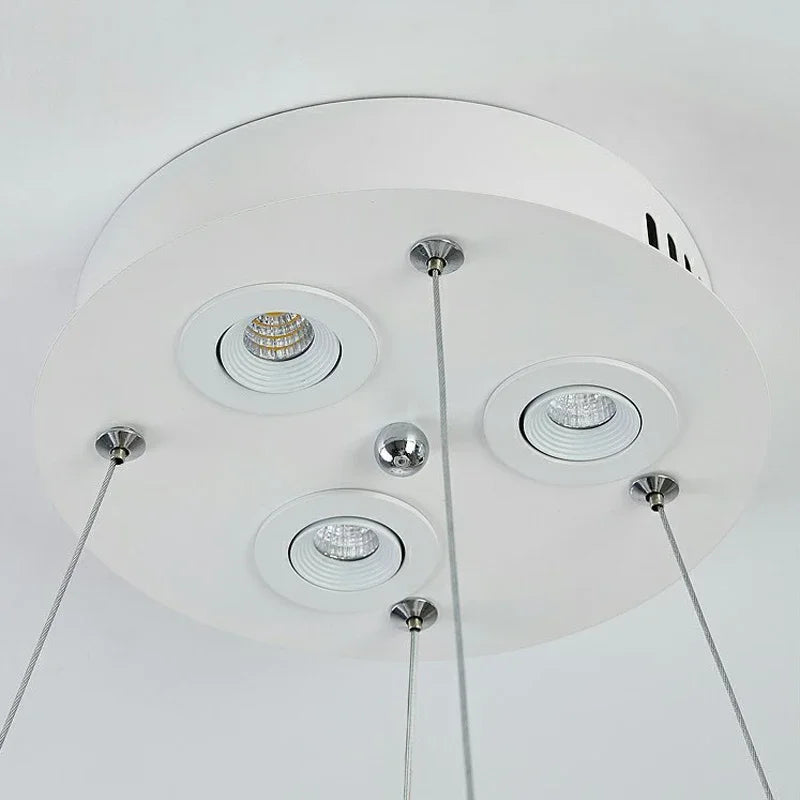 Led Ceiling Chandelier With Feathers Pendant Hanging Light