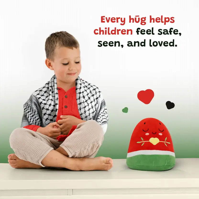 Nūr Watermelon Plushie | Islamic Toys for Kids (40cm)