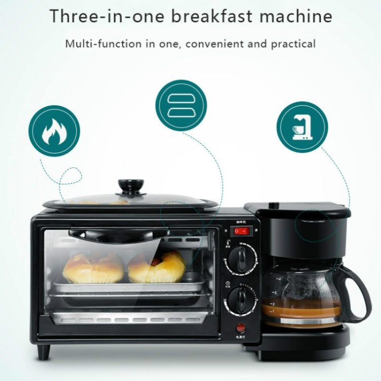 3-in-1 Breakfast Maker – Coffee Machine, Frying Pan & 9L Mini Oven