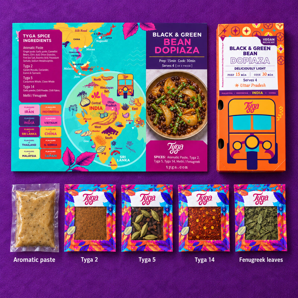 Black & Green Bean Dopiaza Recipe Kit