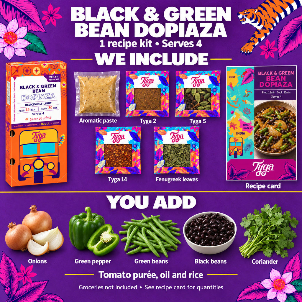 Black & Green Bean Dopiaza Recipe Kit