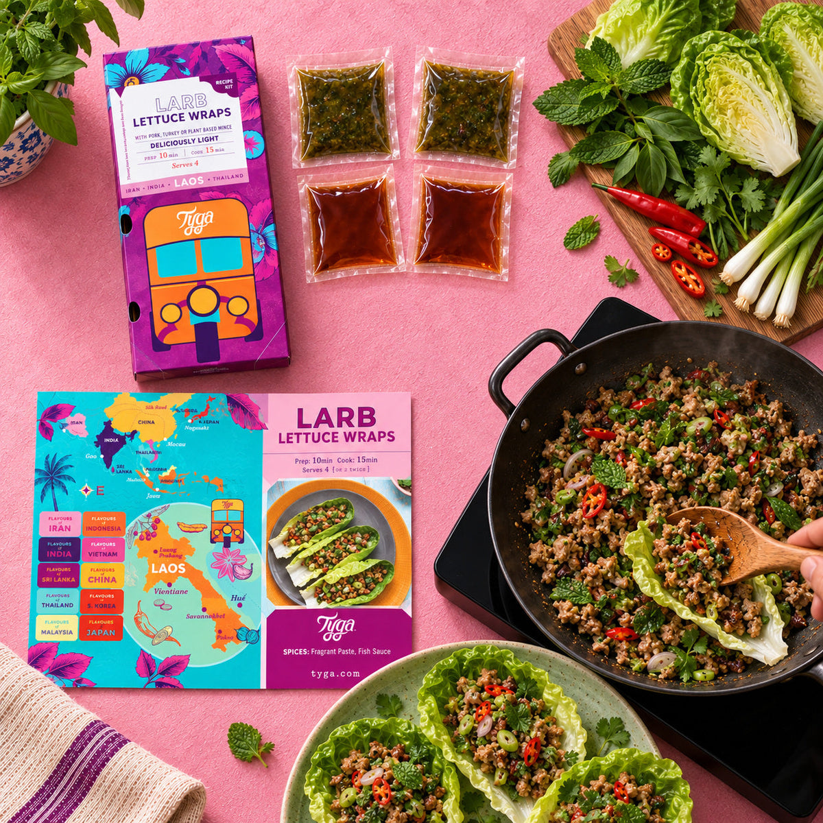 Larb Lettuce Wraps Recipe Kit