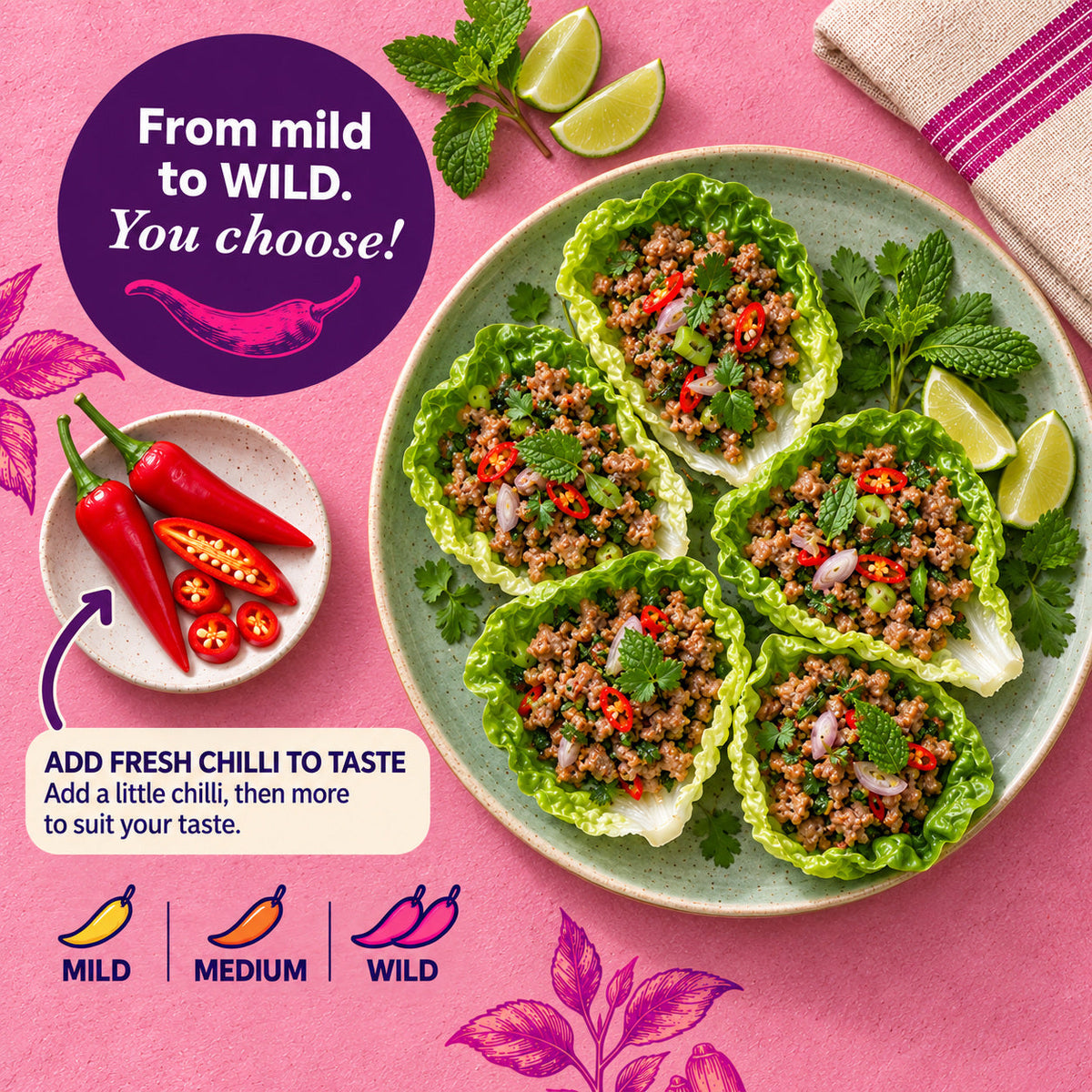 Larb Lettuce Wraps Recipe Kit