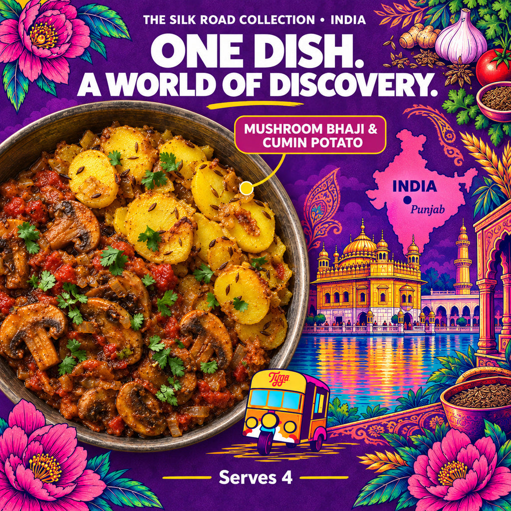 Mushroom Bhaji & Cumin Potato Recipe Kit