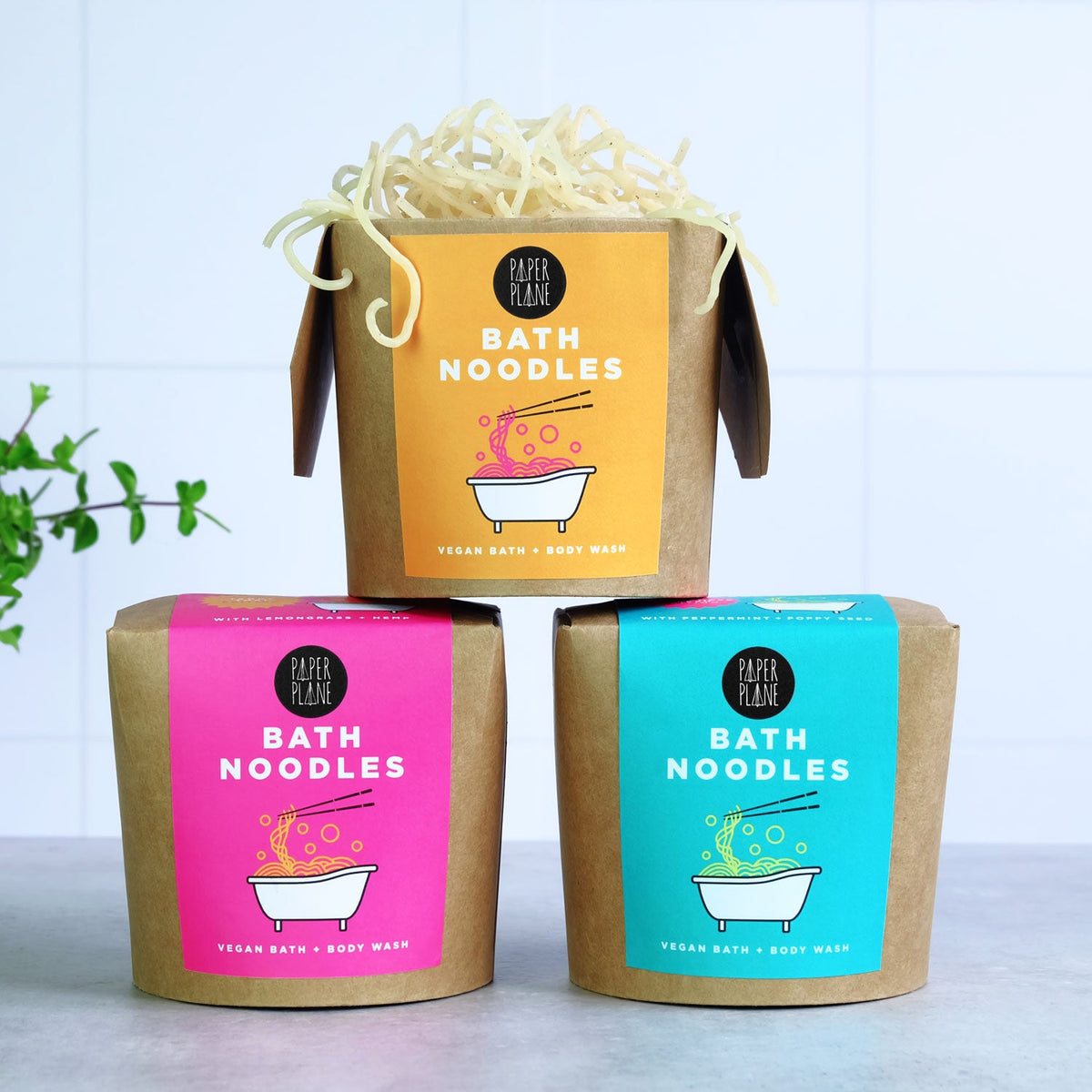 Vietnamese Fresh Bath Noodles - Peppermint natural and vegan body wash