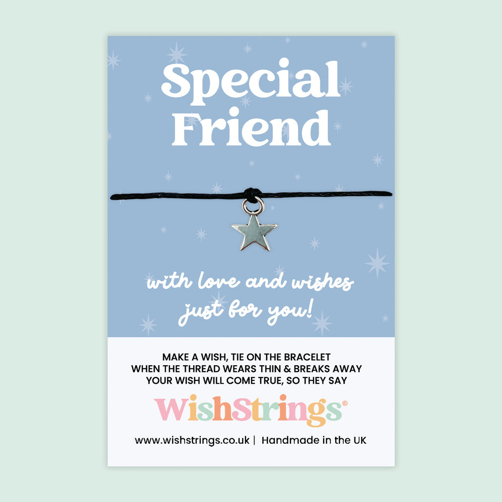 Special Friend Wish Bracelet – Friendship Keepsake Jewelry With Gift Card For Besties