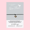 New Mum Wish Bracelet Adjustable Waxed Cotton Cord Baby Shower Gift Card Included